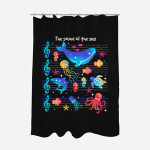 The Sound Of The Sea-None-Polyester-Shower Curtain-NemiMakeit