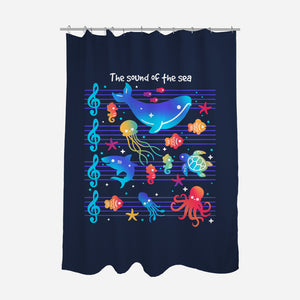 The Sound Of The Sea-None-Polyester-Shower Curtain-NemiMakeit