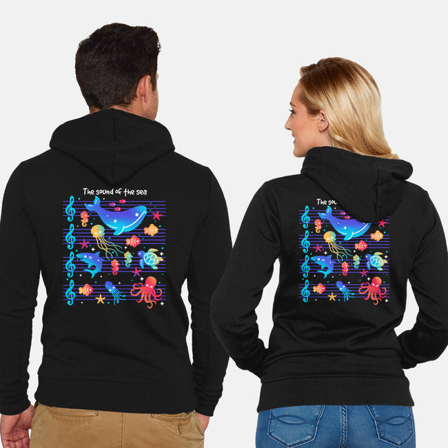 The Sound Of The Sea-Unisex-Zip-Up-Sweatshirt-NemiMakeit