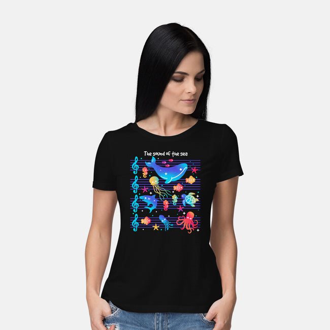 The Sound Of The Sea-Womens-Basic-Tee-NemiMakeit