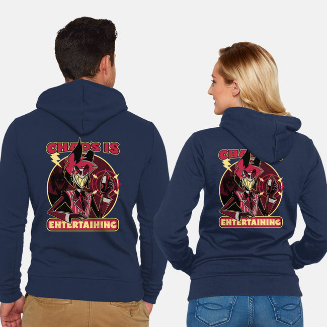 Radio Demon Entertainment-Unisex-Zip-Up-Sweatshirt-Studio Mootant