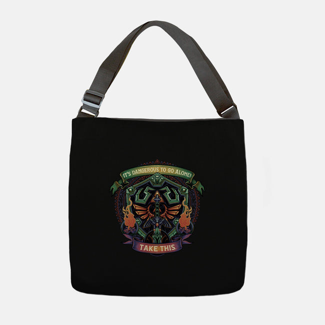 Shield And Sword-None-Adjustable Tote-Bag-glitchygorilla