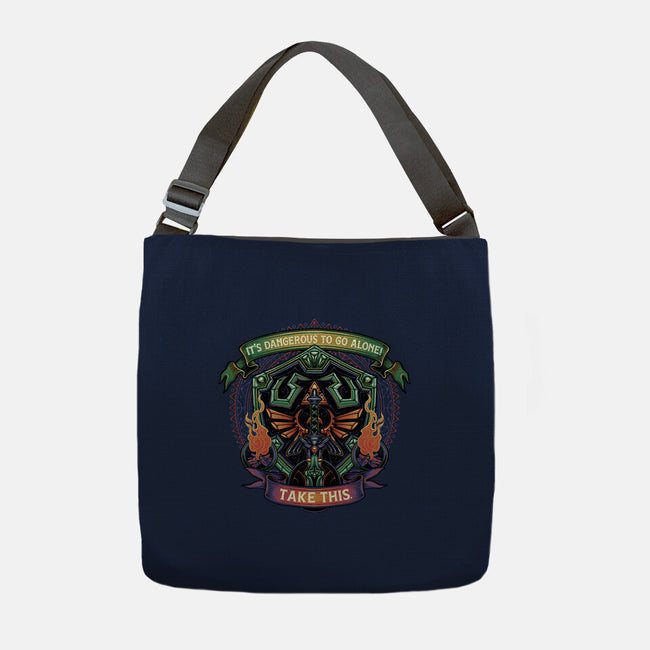 Shield And Sword-None-Adjustable Tote-Bag-glitchygorilla