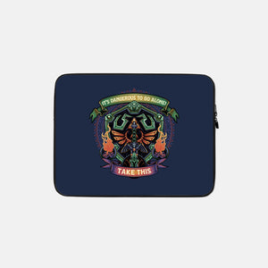 Shield And Sword-None-Zippered-Laptop Sleeve-glitchygorilla