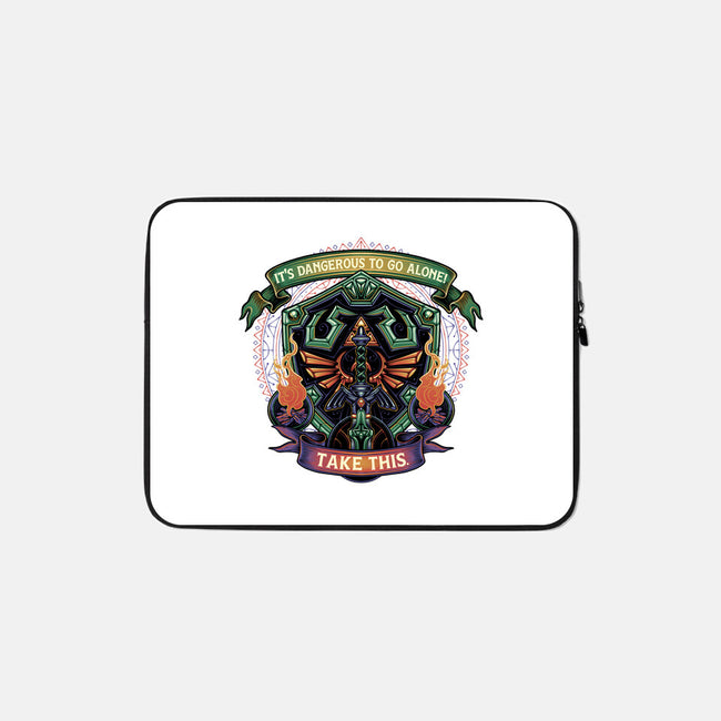 Shield And Sword-None-Zippered-Laptop Sleeve-glitchygorilla