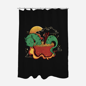 Hot Noodle Kawaii Dragon-None-Polyester-Shower Curtain-tobefonseca