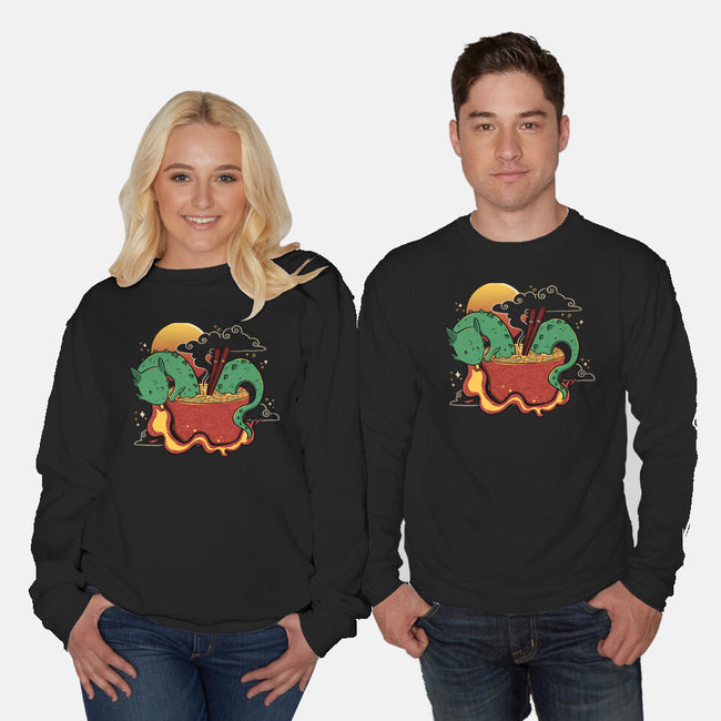 Hot Noodle Kawaii Dragon-Unisex-Crew Neck-Sweatshirt-tobefonseca