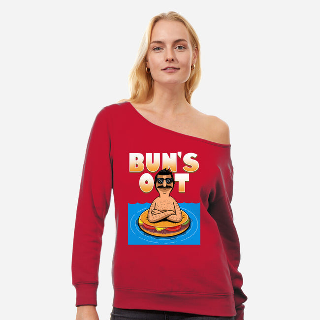 Bun's Out-Womens-Off Shoulder-Sweatshirt-Boggs Nicolas