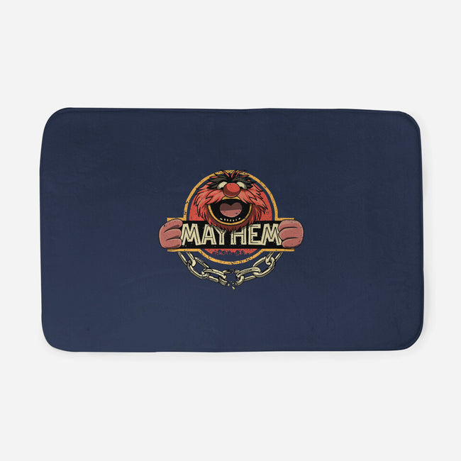 Jurassic Mayhem-None-Memory Foam-Bath Mat-retrodivision