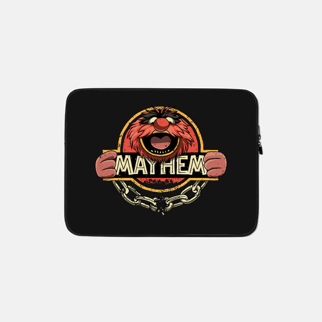 Jurassic Mayhem-None-Zippered-Laptop Sleeve-retrodivision