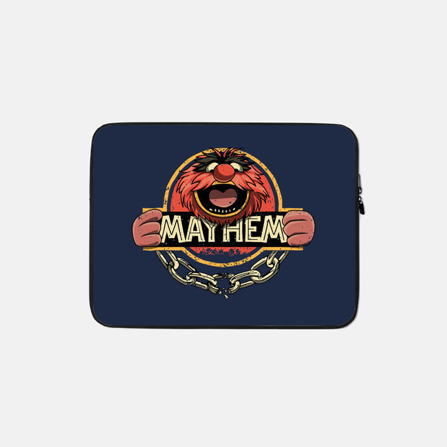 Jurassic Mayhem-None-Zippered-Laptop Sleeve-retrodivision