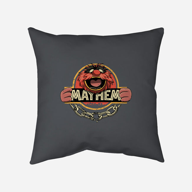 Jurassic Mayhem-None-Non-Removable Cover w Insert-Throw Pillow-retrodivision