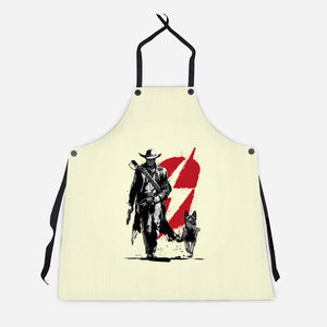 Lone Ghoul And Cub-Unisex-Kitchen-Apron-DrMonekers