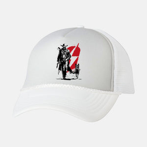 Lone Ghoul And Cub-Unisex-Trucker-Hat-DrMonekers