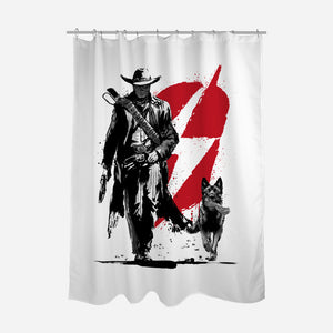 Lone Ghoul And Cub-None-Polyester-Shower Curtain-DrMonekers