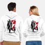 Lone Ghoul And Cub-Unisex-Zip-Up-Sweatshirt-DrMonekers