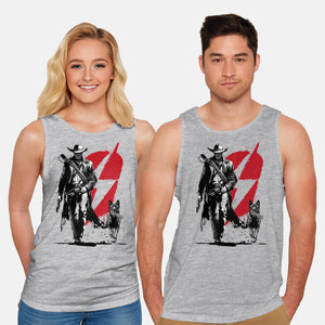 Lone Ghoul And Cub-Unisex-Basic-Tank-DrMonekers