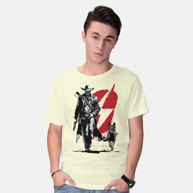 Lone Ghoul And Cub-Mens-Basic-Tee-DrMonekers