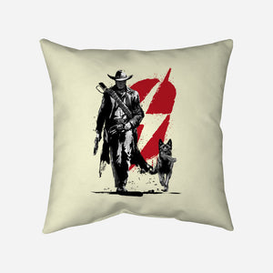 Lone Ghoul And Cub-None-Removable Cover-Throw Pillow-DrMonekers