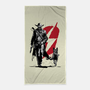 Lone Ghoul And Cub-None-Beach-Towel-DrMonekers