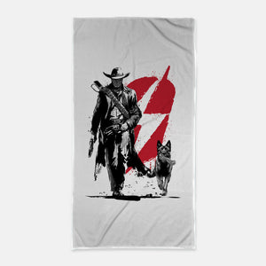 Lone Ghoul And Cub-None-Beach-Towel-DrMonekers