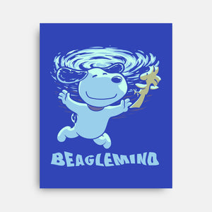 Nevermind Beagle Music-None-Stretched-Canvas-Studio Mootant