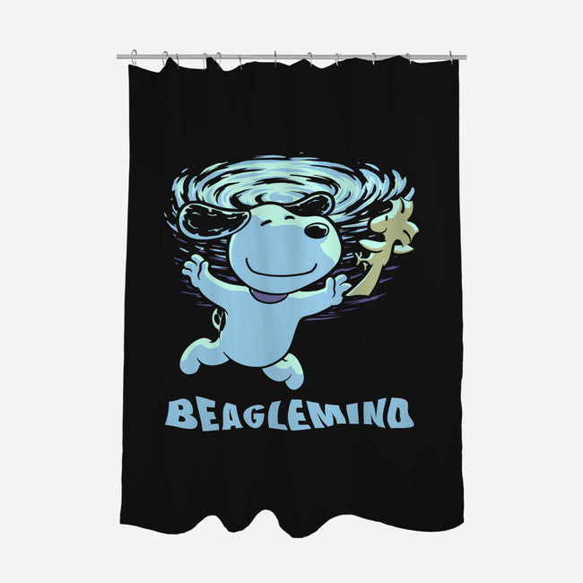 Nevermind Beagle Music-None-Polyester-Shower Curtain-Studio Mootant