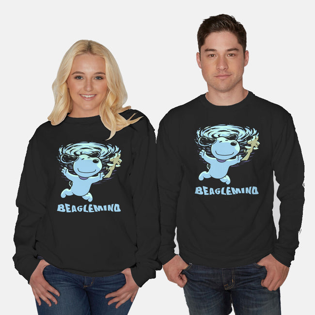 Nevermind Beagle Music-Unisex-Crew Neck-Sweatshirt-Studio Mootant