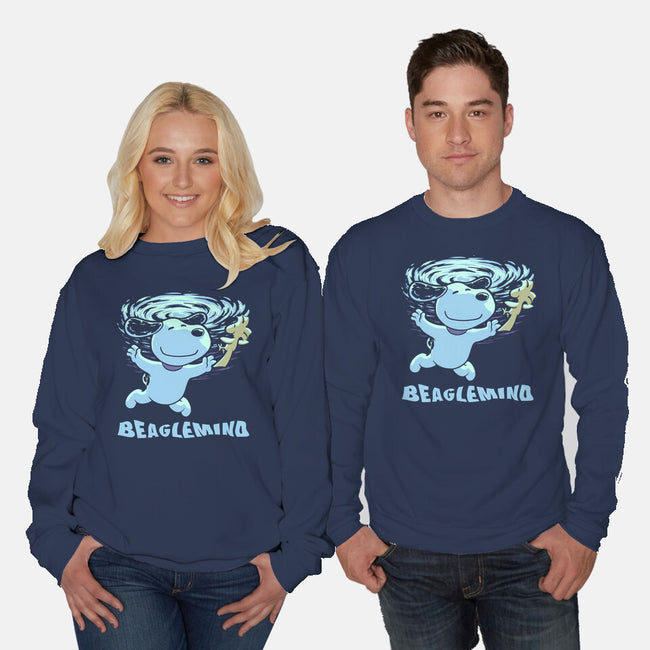 Nevermind Beagle Music-Unisex-Crew Neck-Sweatshirt-Studio Mootant