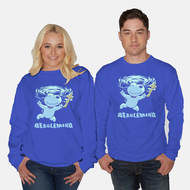 Nevermind Beagle Music-Unisex-Crew Neck-Sweatshirt-Studio Mootant