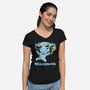 Nevermind Beagle Music-Womens-V-Neck-Tee-Studio Mootant