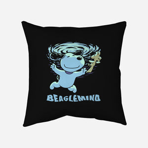 Nevermind Beagle Music-None-Non-Removable Cover w Insert-Throw Pillow-Studio Mootant
