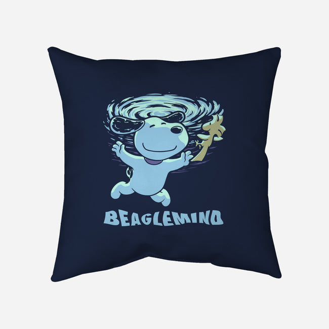 Nevermind Beagle Music-None-Removable Cover-Throw Pillow-Studio Mootant