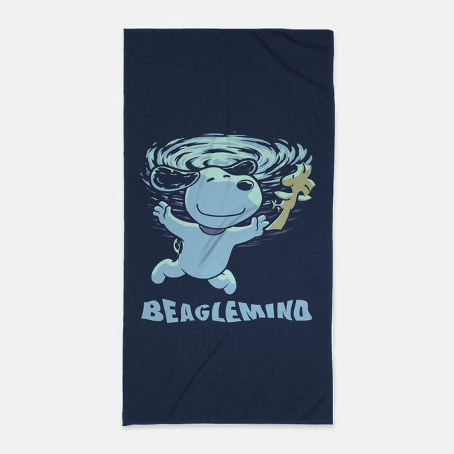 Nevermind Beagle Music-None-Beach-Towel-Studio Mootant