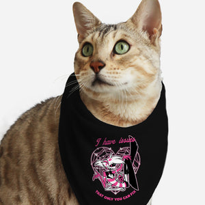 I Have Angel Issues-Cat-Bandana-Pet Collar-Studio Mootant