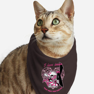 I Have Angel Issues-Cat-Bandana-Pet Collar-Studio Mootant