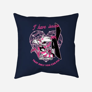 I Have Angel Issues-None-Removable Cover-Throw Pillow-Studio Mootant