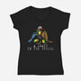 A Death In The School-Womens-V-Neck-Tee-zascanauta