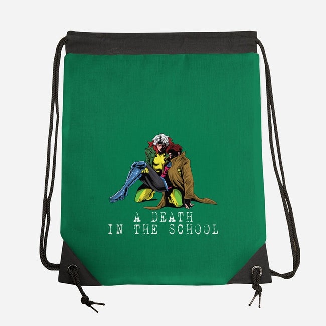 A Death In The School-None-Drawstring-Bag-zascanauta