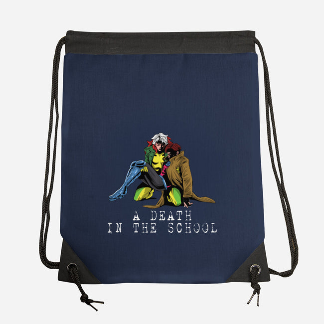 A Death In The School-None-Drawstring-Bag-zascanauta