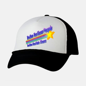 The More You Hate People-Unisex-Trucker-Hat-NMdesign
