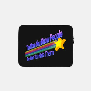 The More You Hate People-None-Zippered-Laptop Sleeve-NMdesign