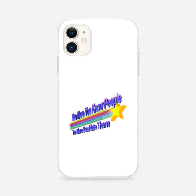 The More You Hate People-iPhone-Snap-Phone Case-NMdesign