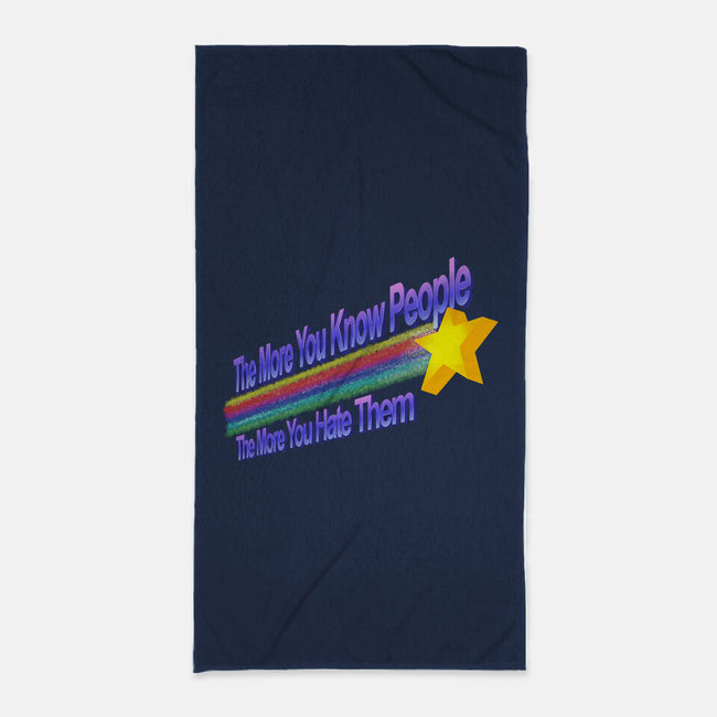 The More You Hate People-None-Beach-Towel-NMdesign