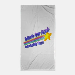 The More You Hate People-None-Beach-Towel-NMdesign