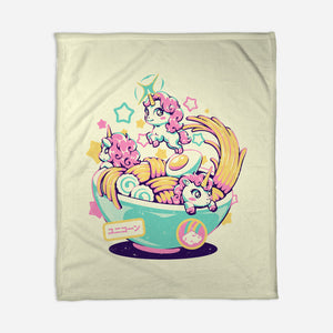 Unicorn Bowl-None-Fleece-Blanket-eduely