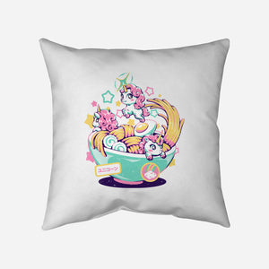 Unicorn Bowl-None-Removable Cover-Throw Pillow-eduely