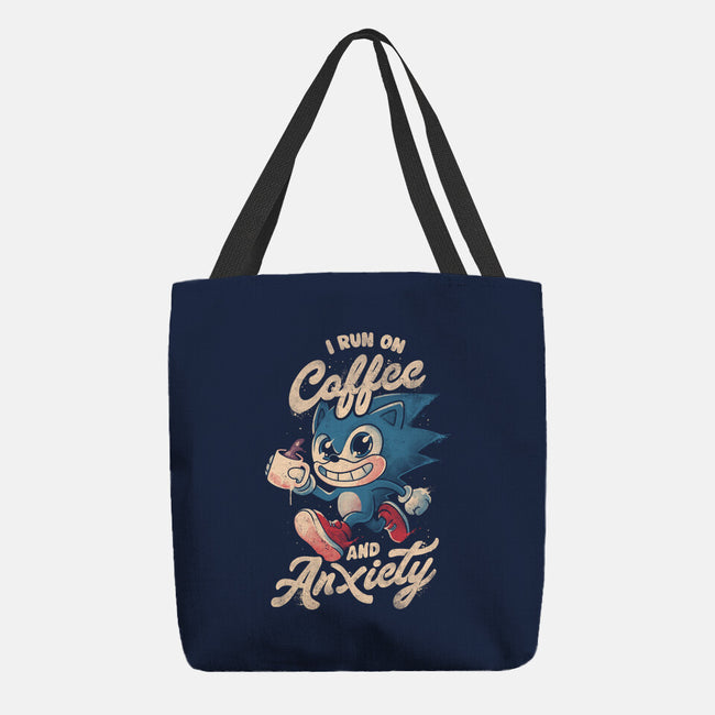 I Run On Coffee And Anxiety-None-Basic Tote-Bag-eduely