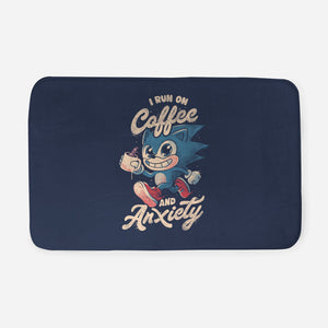 I Run On Coffee And Anxiety-None-Memory Foam-Bath Mat-eduely