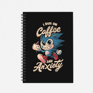 I Run On Coffee And Anxiety-None-Dot Grid-Notebook-eduely